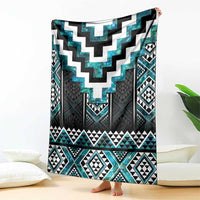 Paua Shell Taniko Pattern Aotearoa Blanket Niho Taniwha Mix Poutama LT14 - Polynesian Pride