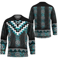 Paua Shell Taniko Pattern Aotearoa Hockey Jersey Niho Taniwha Mix Poutama LT14 - Polynesian Pride