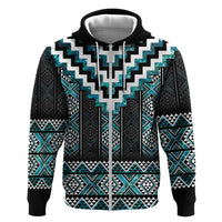 Paua Shell Taniko Pattern Aotearoa Hoodie Niho Taniwha Mix Poutama