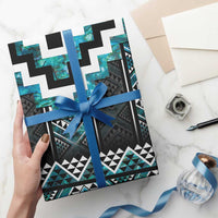 Paua Shell Taniko Pattern Aotearoa Wrapping Paper Niho Taniwha Mix Poutama LT14 - Polynesian Pride