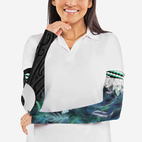 Aotearoa Korowai Motif Arm Sleeves Hei Matau Poutama Maori Pattern LT14 - Polynesian Pride