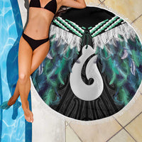 Aotearoa Korowai Motif Beach Blanket Hei Matau Poutama Maori Pattern LT14 - Polynesian Pride