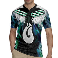 Aotearoa Korowai Motif Rugby Jersey Hei Matau Poutama Maori Pattern