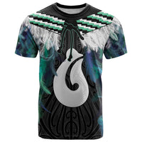 Aotearoa Korowai Motif T Shirt Hei Matau Poutama Maori Pattern