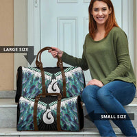 Aotearoa Korowai Motif Travel Bag Hei Matau Poutama Maori Pattern - Polynesian Pride