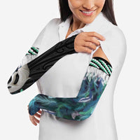 Aotearoa Korowai Motif Arm Sleeves Hei Manaia Poutama Maori Pattern LT14 - Polynesian Pride