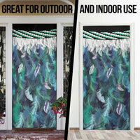 Aotearoa Korowai Motif Door Cover Hei Manaia Poutama Maori Pattern - Polynesian Pride