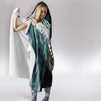 Aotearoa Korowai Motif Hooded Blanket Hei Manaia Poutama Maori Pattern LT14 - Polynesian Pride