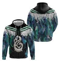 Aotearoa Korowai Motif Hoodie Hei Manaia Poutama Maori Pattern