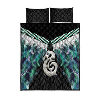 Aotearoa Korowai Motif Quilt Bed Set Hei Manaia Poutama Maori Pattern LT14 - Polynesian Pride