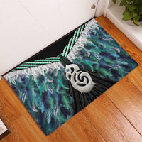 Aotearoa Korowai Motif Rubber Doormat Hei Manaia Poutama Maori Pattern LT14 - Polynesian Pride