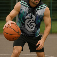 Aotearoa Korowai Motif Sleeveless Hoodie Hei Manaia Poutama Maori Pattern LT14 - Polynesian Pride