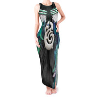 Aotearoa Korowai Motif Tank Maxi Dress Hei Manaia Poutama Maori Pattern