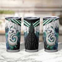 Aotearoa Korowai Motif Tumbler Cup Hei Manaia Poutama Maori Pattern