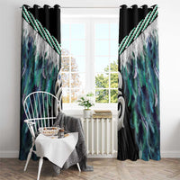 Aotearoa Korowai Motif Window Curtain Hei Manaia Poutama Maori Pattern