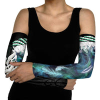Aotearoa Korowai Motif Arm Sleeves Maori Wheku Poutama LT14 - Polynesian Pride