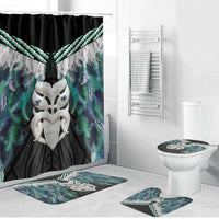 Aotearoa Korowai Motif Bathroom Set Maori Wheku Poutama - Polynesian Pride