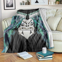 Aotearoa Korowai Motif Blanket Maori Wheku Poutama LT14 Turquoise - Polynesian Pride