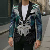 Aotearoa Korowai Motif Blazer Maori Wheku Poutama LT14 - Polynesian Pride