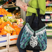 Aotearoa Korowai Motif Grocery Bag Maori Wheku Poutama LT14 - Polynesian Pride