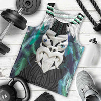 Aotearoa Korowai Motif Men Tank Top Maori Wheku Poutama LT14 - Polynesian Pride