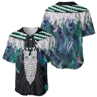 Aotearoa Korowai Motif Baseball Jersey Maori Tane Poutama