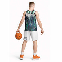 Aotearoa Korowai Motif Basketball Jersey Maori Tane Poutama LT14 - Polynesian Pride