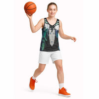 Aotearoa Korowai Motif Basketball Jersey Maori Tane Poutama LT14 - Polynesian Pride