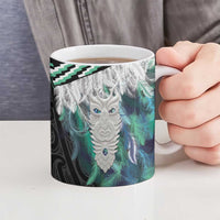 Aotearoa Korowai Motif Ceramic Mug Maori Tane Poutama - Polynesian Pride