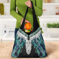 Aotearoa Korowai Motif Grocery Bag Maori Tane Poutama LT14 - Polynesian Pride