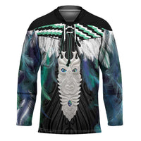 Aotearoa Korowai Motif Hockey Jersey Maori Tane Poutama LT14 Unisex Turquoise - Polynesian Pride