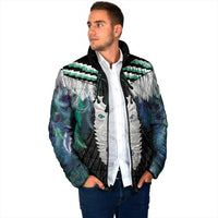 Aotearoa Korowai Motif Padded Jacket Maori Tane Poutama LT14 - Polynesian Pride
