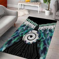 Aotearoa Korowai Motif Area Rug Maori Koru Poutama