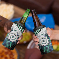 Aotearoa Korowai Motif 4 in 1 Can Cooler Tumbler Maori Koru Poutama LT14 - Polynesian Pride