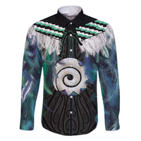 Aotearoa Korowai Motif Family Matching Short Sleeve Bodycon Dress and Hawaiian Shirt Maori Koru Poutama