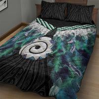 Aotearoa Korowai Motif Quilt Bed Set Maori Koru Poutama LT14 - Polynesian Pride