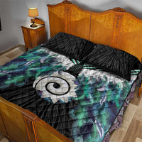 Aotearoa Korowai Motif Quilt Bed Set Maori Koru Poutama LT14 - Polynesian Pride