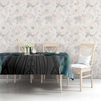 Aotearoa Korowai Motif Tablecloth Maori Koru Poutama LT14 - Polynesian Pride