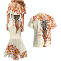 Heiva i Tahiti Couples Matching Mermaid Dress and Hawaiian Shirt Ori Tahitian Dance Tiare Maori