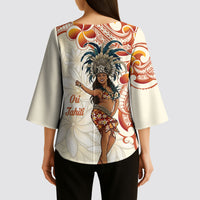 Heiva i Tahiti Kimono Sleeve Blouse Ori Tahitian Dance Tiare Maori LT14 - Polynesian Pride