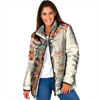 Heiva i Tahiti Padded Jacket Ori Tahitian Dance Tiare Maori LT14 Women Beige - Polynesian Pride