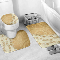 Heiva i Tahiti Bathroom Set Tahitian Tiare Maori Cowrie Lei Brown LT14 Mat Set Only (3 pcs) One Size Brown - Polynesian Pride