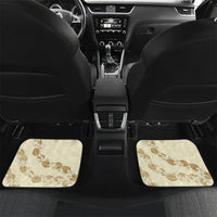 Heiva i Tahiti Car Mats Tahitian Tiare Maori Cowrie Lei Brown LT14 Set 2pcs - Back Brown - Polynesian Pride