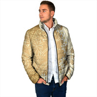 Heiva i Tahiti Padded Jacket Tahitian Tiare Maori Cowrie Lei Brown LT14 - Polynesian Pride