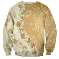 Heiva i Tahiti Sweatshirt Tahitian Tiare Maori Cowrie Lei Brown