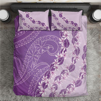 Heiva i Tahiti Bedding Set Tahitian Tiare Maori Cowrie Lei Purple LT14 Purple - Polynesian Pride