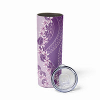Heiva i Tahiti Skinny Tumbler Tahitian Tiare Maori Cowrie Lei Purple