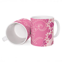 Heiva i Tahiti Ceramic Mug Tahitian Tiare Maori Cowrie Lei Pink LT14 - Polynesian Pride