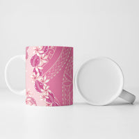 Heiva i Tahiti Ceramic Mug Tahitian Tiare Maori Cowrie Lei Pink LT14 - Polynesian Pride