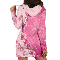 Heiva i Tahiti Hoodie Dress Tahitian Tiare Maori Cowrie Lei Pink